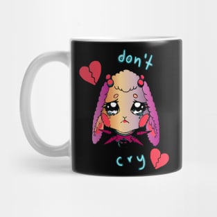 dont cry cute gothic bunny Mug